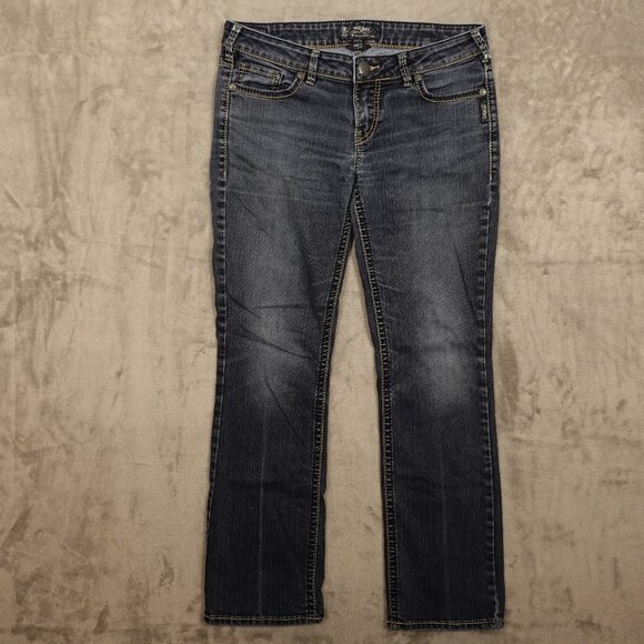Silver jeans Aiko mid slim boot women's W31/L31 mild blue - Picture 1 of 13